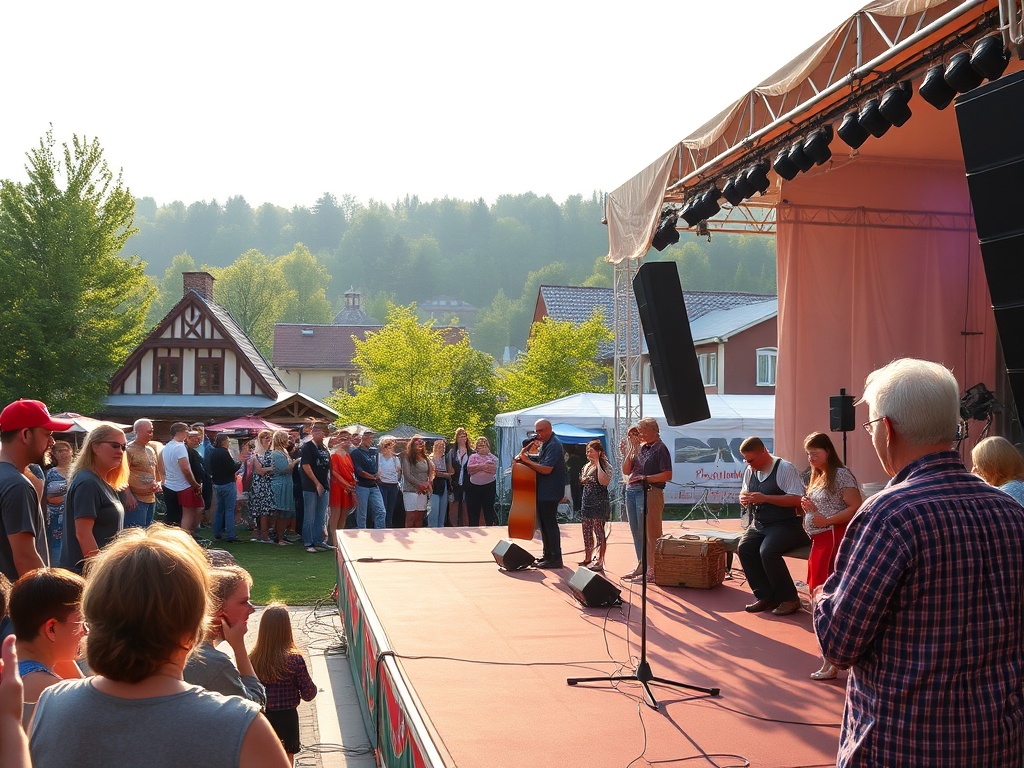 Mieszkańcy Złotowa świętujący Lany Poniedziałek z uśmiechem i wodą.